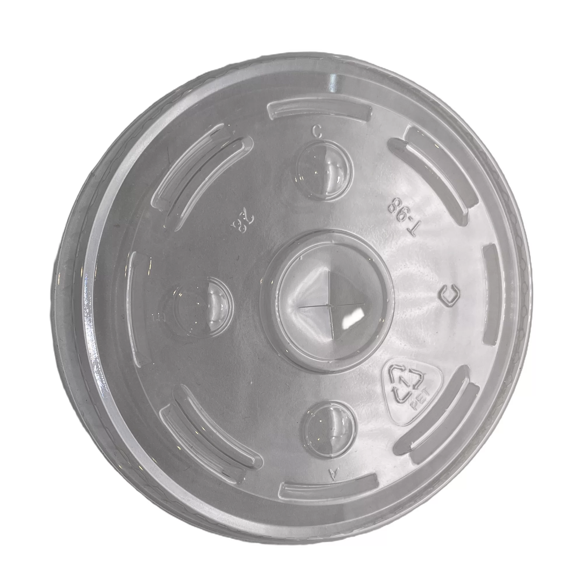 Tapa Plana PET 12-20 oz. 100 piezas