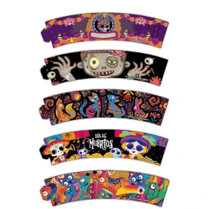 Fajilla o manga edición Día de Muertos. 500 pz