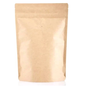 Bolsa Kraft Stand Up Pouch para 500 gr de café. 25 Piezas