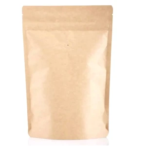 Bolsa Kraft Stand Up Pouch para 1000 gr de café. Ciento
