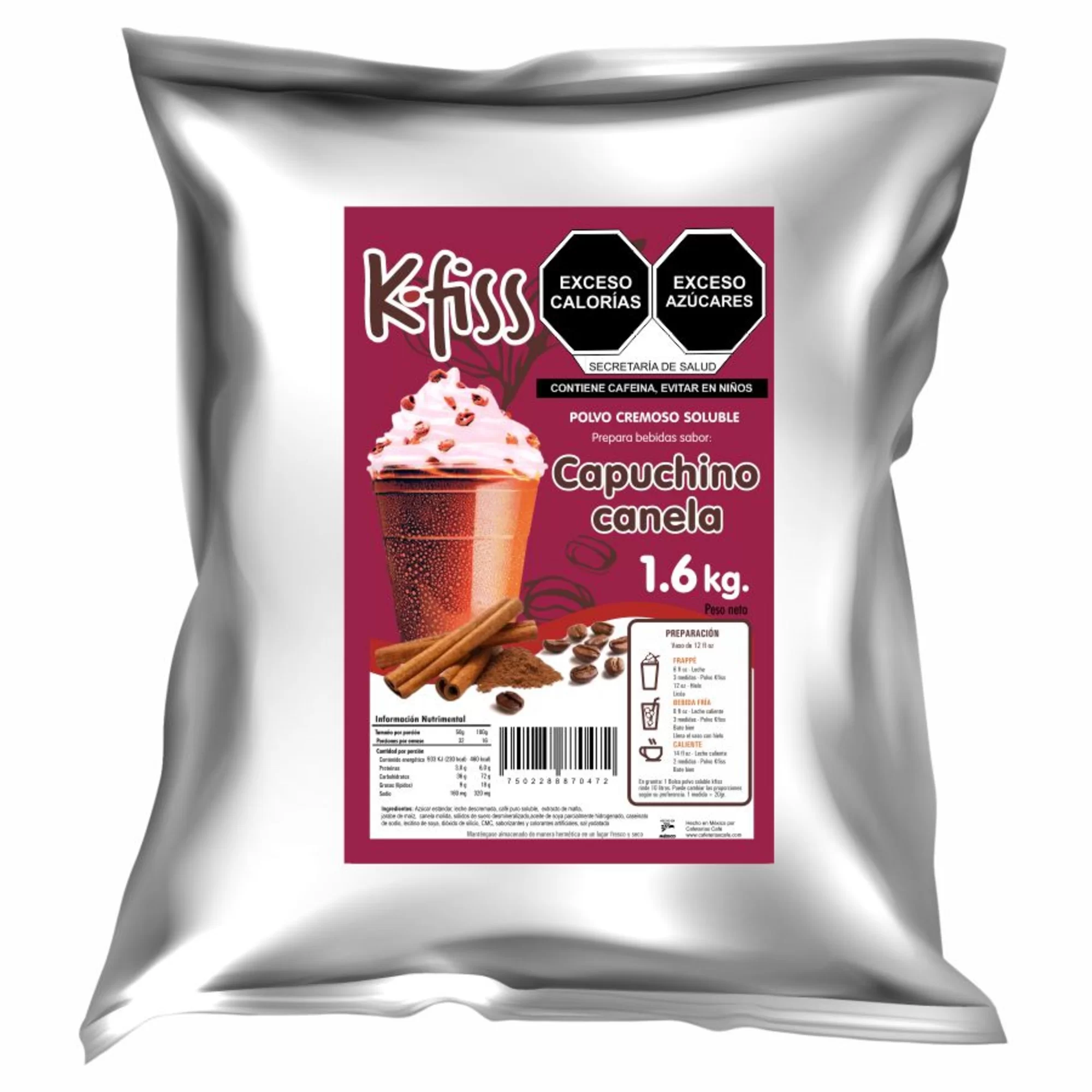 Kfiss Capuchino Canela 1.6 kg