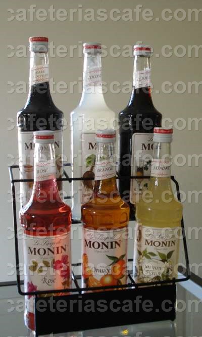 cerca La Internet Círculo de rodamiento Exhibidor para jarabes. 6 botellas