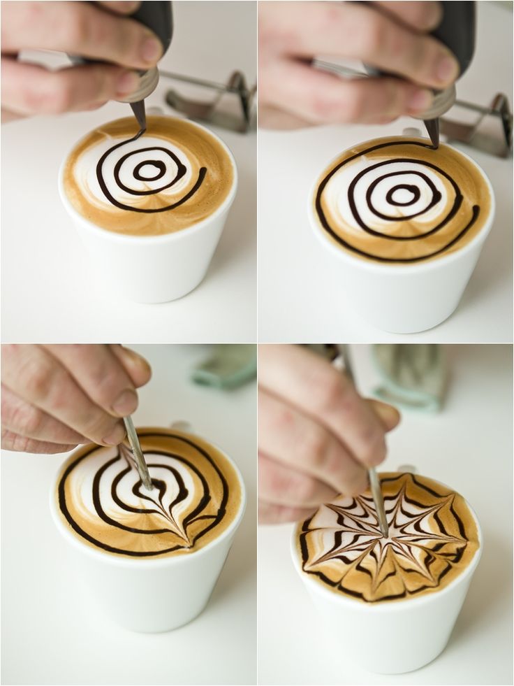Latte Art Pen Tool. Pluma Barista Acero Inoxidable Arte Latte Etching
